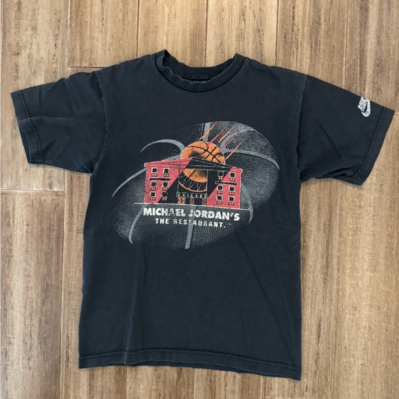 Black Short Sleeve Tee with Graphic Design - Picture 1 of 5